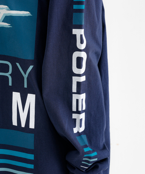 POLeR/ポーラー】TEAMS RELAX L/S/チームロゴ/リラックスTシャツ