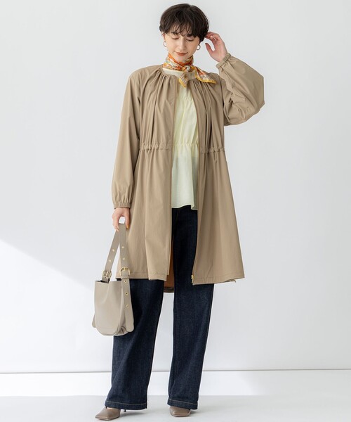 kina　【撥水加工】ナイロン2WAYストレッチ ロングアウター kina様専用 【撥水加工】ナイロン2WAYストレッチ ロングアウター