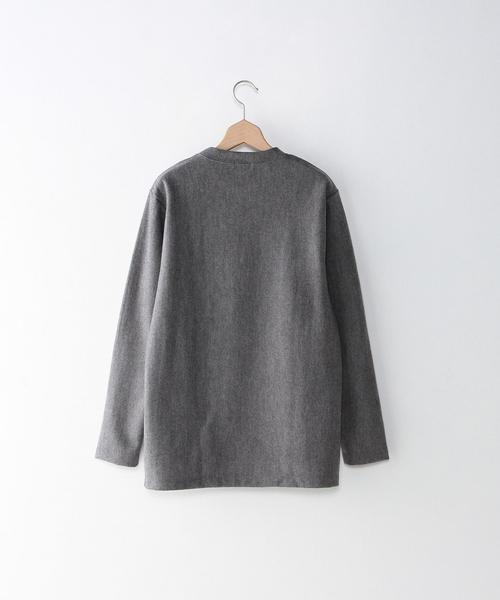 Steven Alan（スティーブンアラン）の「＜steven alan＞ WOOL PURL RASCHEL CN/ｶｯﾄｿｰ（Tシャツ/カットソー・メンズ・ダークグレー/ブラウン・X-LARGE/MEDIUM/SMALL/LARGE）」の3枚目の写真