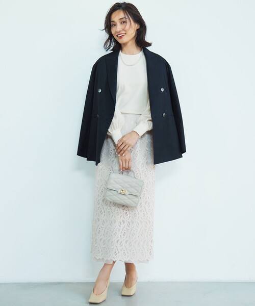 23区(ニジュウサンク)の「【洗える】コンフォートストレッチ パフスリーブ ニット(ニット/セーター・レディース・ブラック系/アイボリー系/ライトグリーン系・38/40)」の4枚目の写真