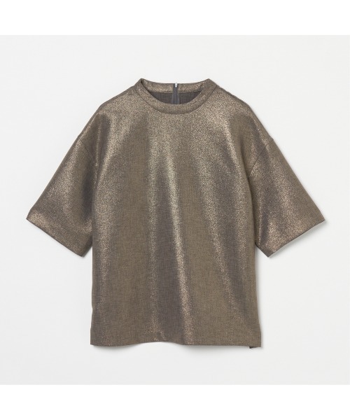 HELIOPOLE（エリオポール）の「GLITTER TEE BLOUSE（シャツ/ブラウス・レディース・グレー/チャコールグレー・38）」の2枚目の写真