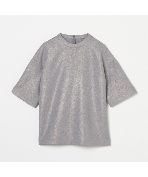 HELIOPOLE（エリオポール）の「GLITTER TEE BLOUSE（シャツ/ブラウス・レディース・グレー/チャコールグレー・38）」の3枚目の写真