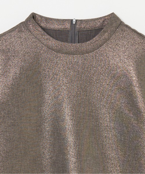 HELIOPOLE（エリオポール）の「GLITTER TEE BLOUSE（シャツ/ブラウス・レディース・グレー/チャコールグレー・38）」の5枚目の写真