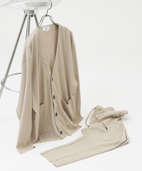 AH ABAHOUSE（エーエイチアバハウス）の「【AH ABAHOUSE/セットアップ対応】プリーツ イージー スラックス パンツ（その他パンツ・メンズ・ブラック/グレイッシュベージュ/チャコールグレー・46/48）」の12枚目の写真