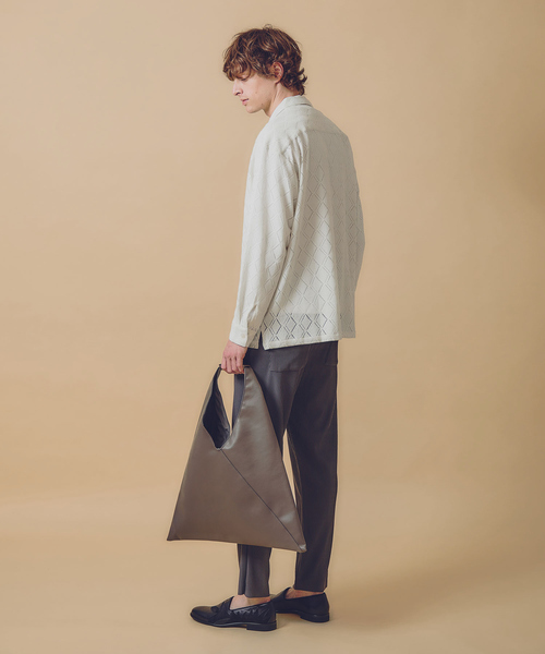 AH ABAHOUSE（エーエイチアバハウス）の「【AH ABAHOUSE/セットアップ対応】プリーツ イージー スラックス パンツ（その他パンツ・メンズ・ブラック/グレイッシュベージュ/チャコールグレー・46/48）」の15枚目の写真