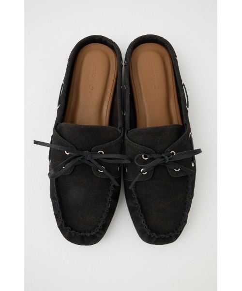 MOUSSY(マウジー)の「MOCCASIN スライド(モカシン/デッキシューズ・レディース・ブラック/キャメル・SMALL/MEDIUM/LARGE)」の11枚目の写真