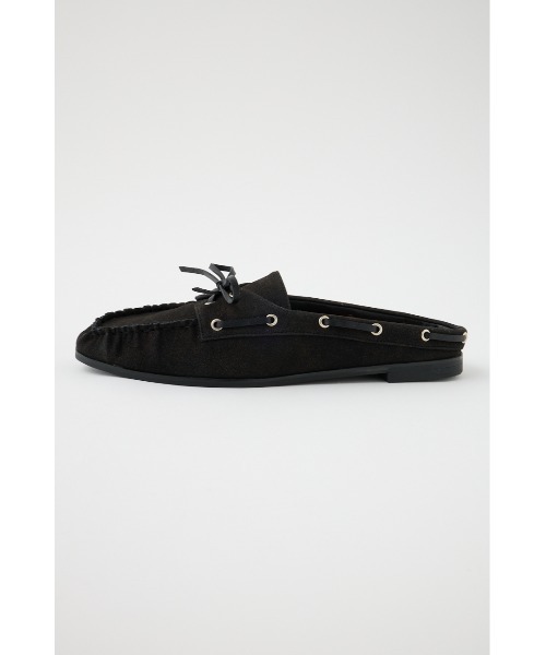 MOUSSY(マウジー)の「MOCCASIN スライド(モカシン/デッキシューズ・レディース・ブラック/キャメル・SMALL/MEDIUM/LARGE)」の10枚目の写真