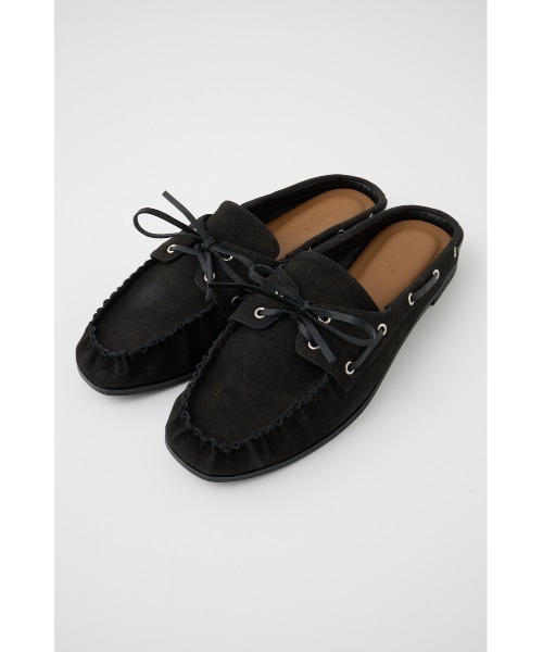 MOUSSY(マウジー)の「MOCCASIN スライド(モカシン/デッキシューズ・レディース・ブラック/キャメル・SMALL/MEDIUM/LARGE)」の9枚目の写真