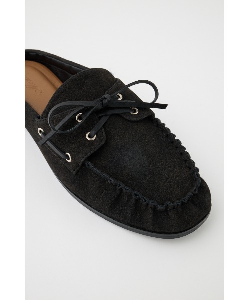 MOUSSY(マウジー)の「MOCCASIN スライド(モカシン/デッキシューズ・レディース・ブラック/キャメル・SMALL/MEDIUM/LARGE)」の7枚目の写真