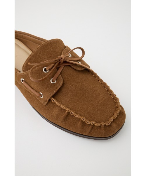 MOUSSY(マウジー)の「MOCCASIN スライド(モカシン/デッキシューズ・レディース・ブラック/キャメル・SMALL/MEDIUM/LARGE)」の16枚目の写真