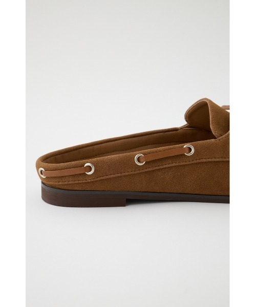 MOUSSY(マウジー)の「MOCCASIN スライド(モカシン/デッキシューズ・レディース・ブラック/キャメル・SMALL/MEDIUM/LARGE)」の15枚目の写真