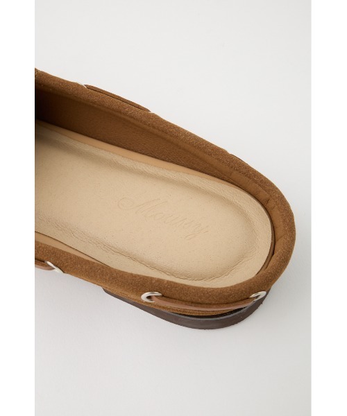 MOUSSY(マウジー)の「MOCCASIN スライド(モカシン/デッキシューズ・レディース・ブラック/キャメル・SMALL/MEDIUM/LARGE)」の14枚目の写真