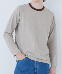 coca（coca）（コカ）の「ジャカードボーダーロングTシャツ（Tシャツ/カットソー）」