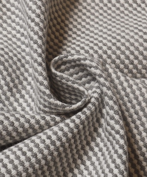 coca（coca）（コカ）の「ジャカードボーダーロングTシャツ（Tシャツ/カットソー・メンズ・グレイッシュベージュ/チャコール・XL/L/M）」の16枚目の写真