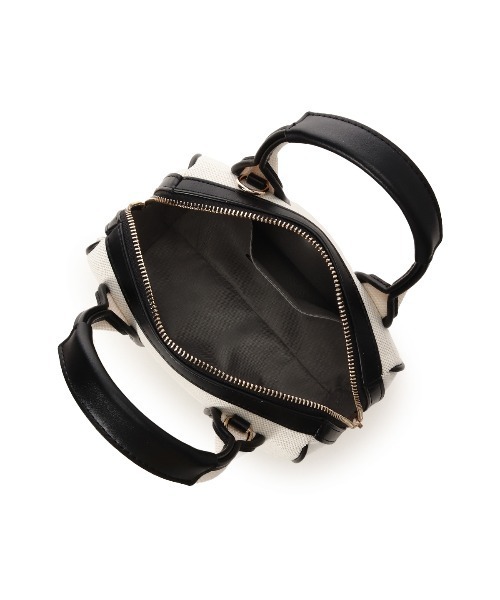 SAMANTHAVEGA(サマンサベガ)の「ロゴテープミニボストンバッグ(ボストンバッグ・レディース・ライトブルー/オフホワイト/ブラック/ピンク・FREE)」の9枚目の写真