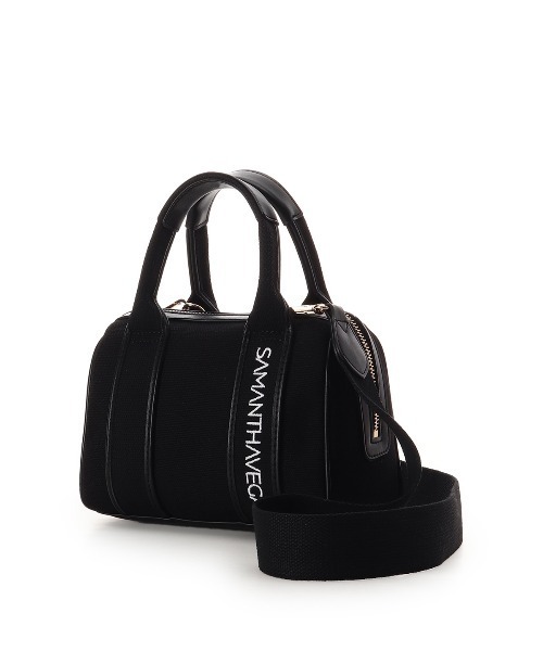 SAMANTHAVEGA(サマンサベガ)の「ロゴテープミニボストンバッグ(ボストンバッグ・レディース・ライトブルー/オフホワイト/ブラック/ピンク・FREE)」の11枚目の写真