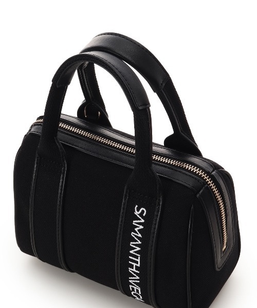 SAMANTHAVEGA(サマンサベガ)の「ロゴテープミニボストンバッグ(ボストンバッグ・レディース・ライトブルー/オフホワイト/ブラック/ピンク・FREE)」の12枚目の写真