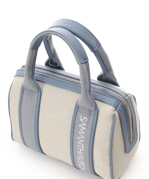 SAMANTHAVEGA(サマンサベガ)の「ロゴテープミニボストンバッグ(ボストンバッグ・レディース・ライトブルー/オフホワイト/ブラック/ピンク・FREE)」の18枚目の写真