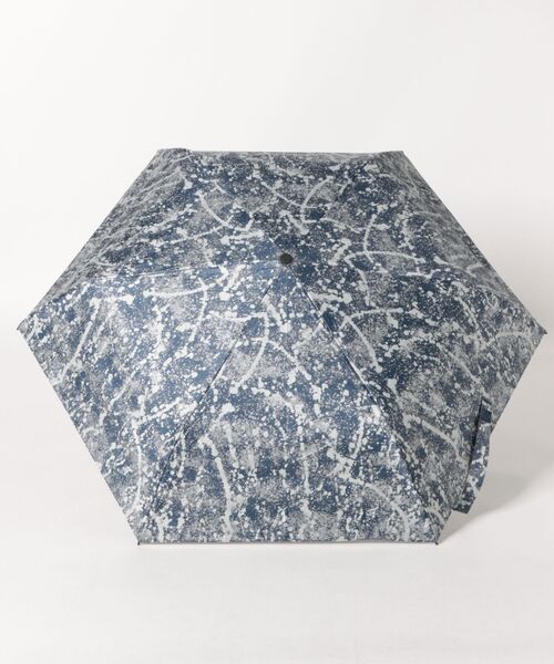 Waterfront(ウォーターフロント)の「ZENTENKOU 反射 折 55cm ドリッピング 全天候傘 晴雨兼用傘 日傘 雨傘(折りたたみ傘・レディース・ネイビー/グレー/グリーン・FREE)」の7枚目の写真