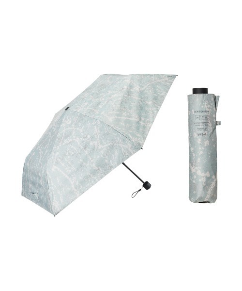 Waterfront(ウォーターフロント)の「ZENTENKOU 反射 折 55cm ドリッピング 全天候傘 晴雨兼用傘 日傘 雨傘(折りたたみ傘・レディース・ネイビー/グレー/グリーン・FREE)」の17枚目の写真