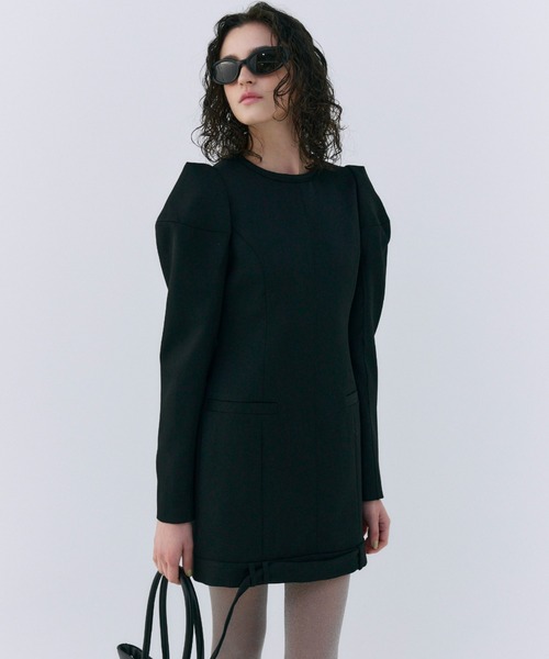 ワンピース JOSEMOON POWER SHOULDER MINIDRESS POWER SHOULDER MINIDRESS/パワーショルダーミニドレス（ワンピース