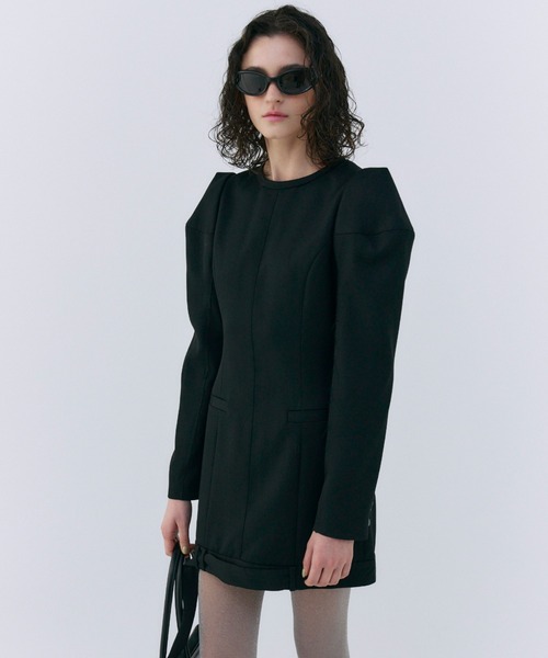 レア★新品⬛︎DEAN&DELUCA⬛︎BEAMS⬛︎割烹着ドレス⬛︎コラボ⬛︎ワンピース YOKO CHAN ヨーコチャン サテンサーキュラードレス ワンピース