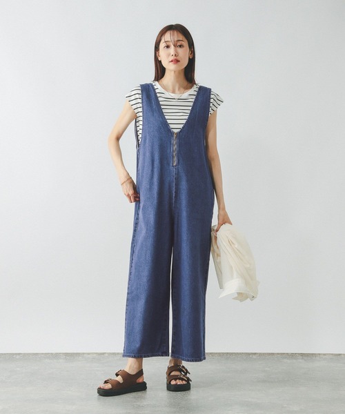 デニム サロペット GLOBAL WORK（グローバルワーク）の「GOODデニムサロペット