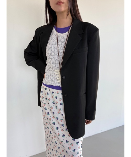 Didot.showroom（ディドット ショールーム）の「【DIDOT.】リンクルノースリーブブラウス（タンクトップ・レディース・アイボリー/ブラック/スカイブルー/ベージュ・FREE）」の13枚目の写真