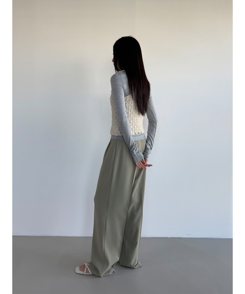 タンクトップ ノースリーブ 「DIDOT.」リンクルノースリーブブラウス レディース セール】【DIDOT.】リンクルノースリーブブラウス（タンクトップ