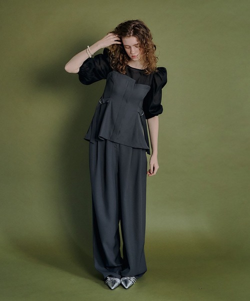 [et.UNiVER] separated pants com セットアップ et.UNiVER パンツドレス separated pants combination