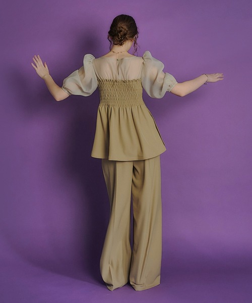 et.UNiVER（エトユニベール）の「separated pants combination（パンツドレス・レディース・チャコール/ベージュ/ブラック/ブラック×ベージュ/ブラウン/キャメル・SMALL/MEDIUM/LARGE）」の8枚目の写真