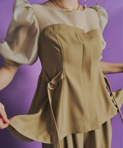 【et.UNiVER】separated pants combination et.UNiVER（エトユニベール）の「separated pants combination