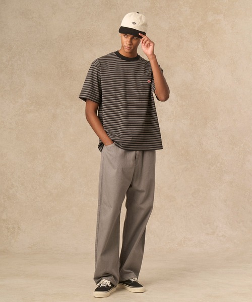 MEN'S COLOR DENIM BELTED EASY PANTS（デニムパンツ）｜DANTON