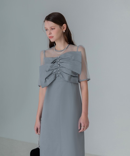 Leja（レジャ）の「【LEJA】フロントプリーツシアースリーブIライン