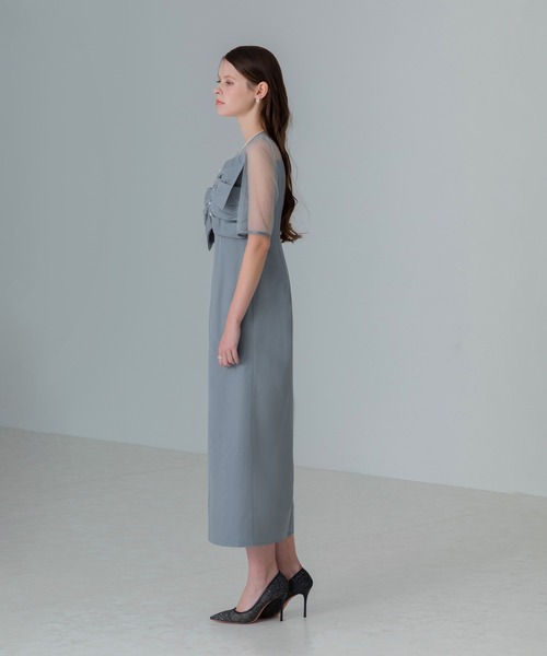 Leja（レジャ）の「【LEJA】フロントプリーツシアースリーブIライン