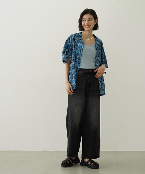 MILKFED.(ミルクフェド)の「FLORAL ALL OVER PATTERN SHIRT(シャツ/ブラウス・レディース・ブラウン/ライトピンク/ブルー・ONE SIZE)」の18枚目の写真