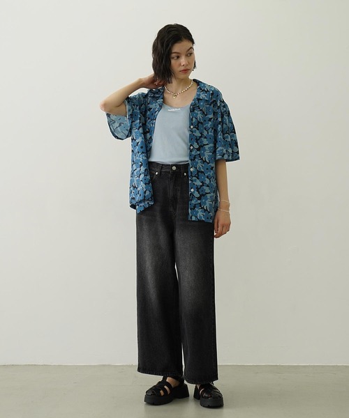 MILKFED.(ミルクフェド)の「FLORAL ALL OVER PATTERN SHIRT(シャツ/ブラウス・レディース・ブラウン/ライトピンク/ブルー・ONE SIZE)」の20枚目の写真