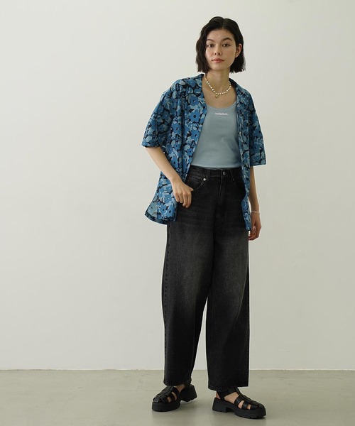 MILKFED.(ミルクフェド)の「FLORAL ALL OVER PATTERN SHIRT(シャツ/ブラウス・レディース・ブラウン/ライトピンク/ブルー・ONE SIZE)」の21枚目の写真