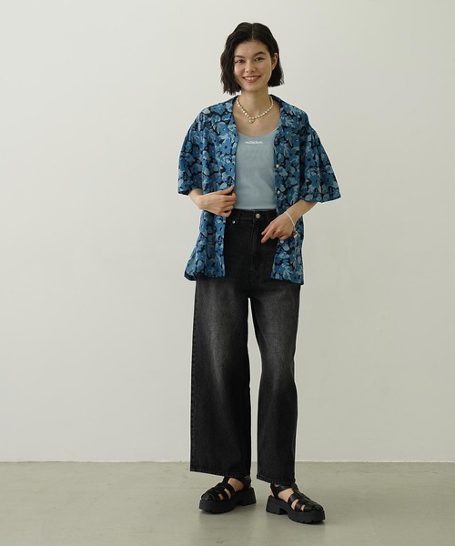 MILKFED.(ミルクフェド)の「FLORAL ALL OVER PATTERN SHIRT(シャツ/ブラウス・レディース・ブラウン/ライトピンク/ブルー・ONE SIZE)」の22枚目の写真