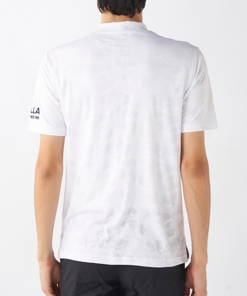 FILA GOLF(フィラゴルフ )の「【FILA GOLF/フィラゴルフ】モックネック半袖シャツ ゴルフ(Tシャツ/カットソー・メンズ・ネイビー/ホワイト・LARGE/XX-LARGE/X-LARGE/MEDIUM)」の11枚目の写真
