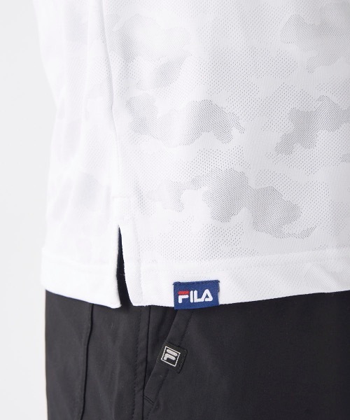 FILA GOLF(フィラゴルフ )の「【FILA GOLF/フィラゴルフ】モックネック半袖シャツ ゴルフ(Tシャツ/カットソー・メンズ・ネイビー/ホワイト・LARGE/XX-LARGE/X-LARGE/MEDIUM)」の13枚目の写真