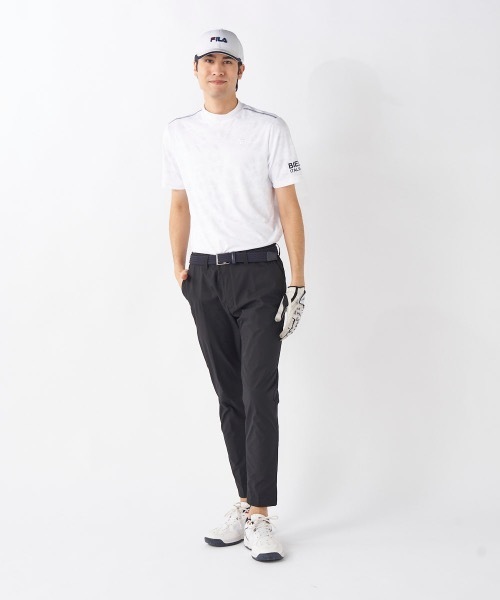 FILA GOLF(フィラゴルフ )の「【FILA GOLF/フィラゴルフ】モックネック半袖シャツ ゴルフ(Tシャツ/カットソー・メンズ・ネイビー/ホワイト・LARGE/XX-LARGE/X-LARGE/MEDIUM)」の7枚目の写真