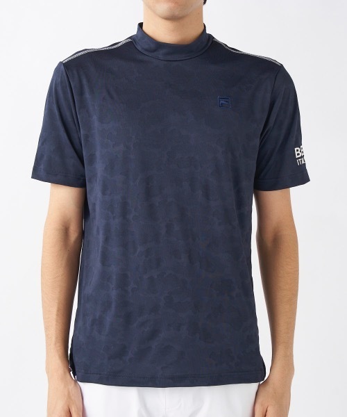 FILA GOLF(フィラゴルフ )の「【FILA GOLF/フィラゴルフ】モックネック半袖シャツ ゴルフ(Tシャツ/カットソー・メンズ・ネイビー/ホワイト・LARGE/XX-LARGE/X-LARGE/MEDIUM)」の22枚目の写真