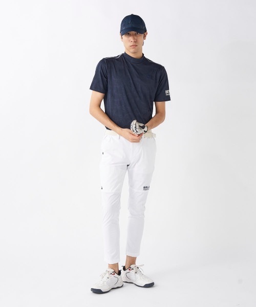 FILA GOLF(フィラゴルフ )の「【FILA GOLF/フィラゴルフ】モックネック半袖シャツ ゴルフ(Tシャツ/カットソー・メンズ・ネイビー/ホワイト・LARGE/XX-LARGE/X-LARGE/MEDIUM)」の19枚目の写真