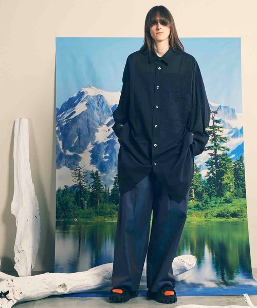 UNISEX》120/2/2 Suvin Cotton Gabardine Prime-Wide Two Tuck