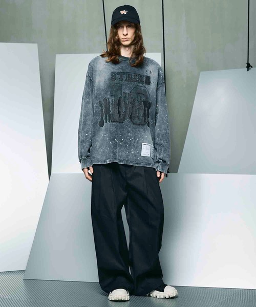 MAISON SPECIAL(メゾンスペシャル)の「《UNISEX》120/2/2 Suvin Cotton Gabardine Prime-Wide Two Tuck Pants/スヴィンコットンギャバジンプライムワイドツータックパンツ【MAISON SPECIAL/メゾンスペシャル】(その他パンツ・メンズ・ブラック/チャコールグレー/ブルー/ダークブルー・0/1/2)」の8枚目の写真