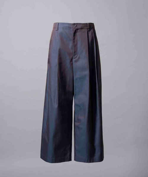 MAISON SPECIAL(メゾンスペシャル)の「《UNISEX》120/2/2 Suvin Cotton Gabardine Prime-Wide Two Tuck Pants/スヴィンコットンギャバジンプライムワイドツータックパンツ【MAISON SPECIAL/メゾンスペシャル】(その他パンツ・メンズ・ブラック/チャコールグレー/ブルー/ダークブルー・0/1/2)」の17枚目の写真