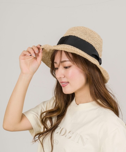 アンジュシュエット　麦わら帽子 SALE 50%OFF】[S71001-K]Anjou Chouette(アンジュシュエット