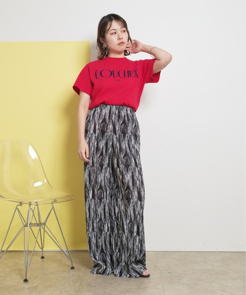 palm RICHE(ポームリシュ)の「【セルフカット可能】柄プリーツ イージーパンツ アソート総柄展開(その他パンツ・レディース・ブラック/サックスブルー/ブルー/グリーン・M)」の9枚目の写真