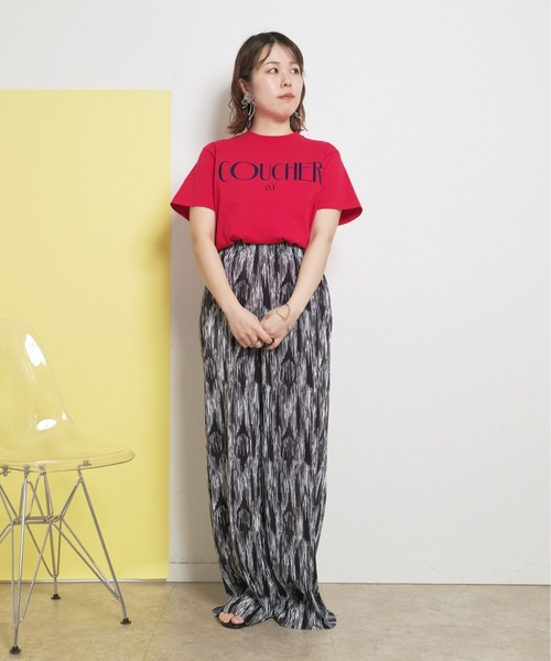 palm RICHE(ポームリシュ)の「【セルフカット可能】柄プリーツ イージーパンツ アソート総柄展開(その他パンツ・レディース・ブラック/サックスブルー/ブルー/グリーン・M)」の6枚目の写真